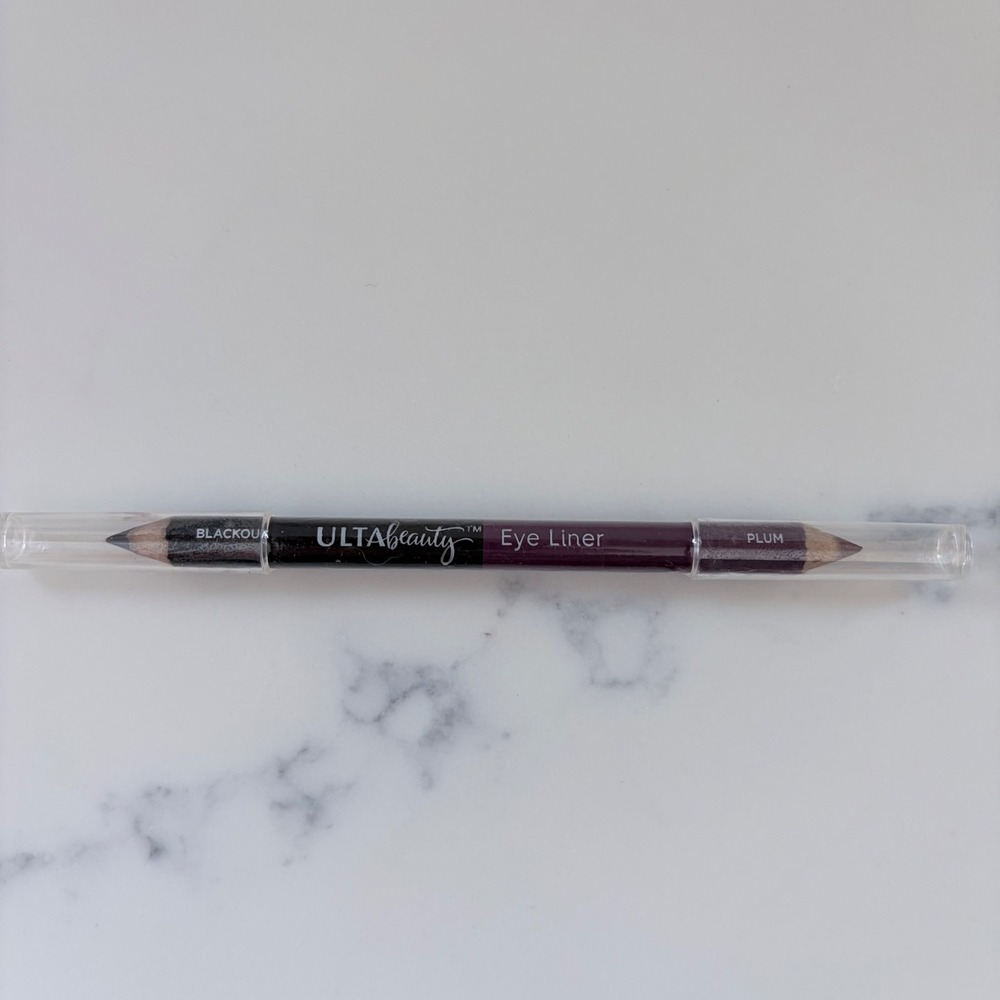 Ulta Beauty Dual Ended Eye Liner Pencil Blackout and Plum 0.04 oz New Sealed